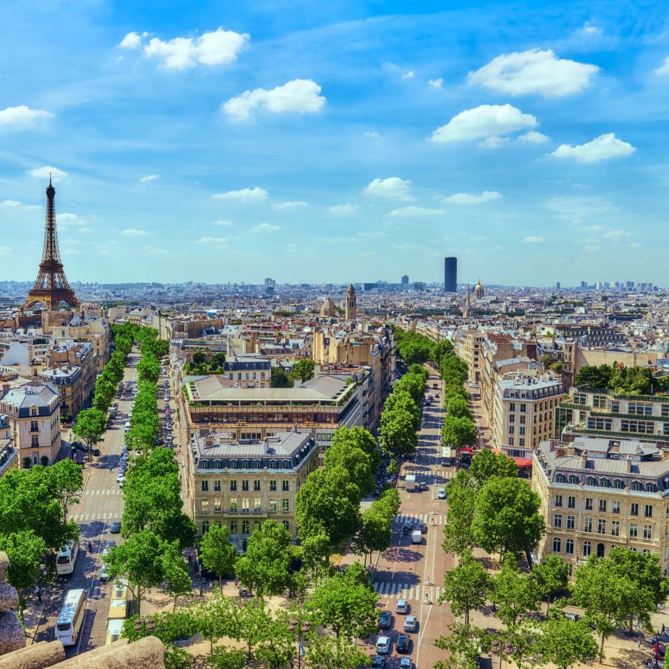 Quartier haussmannien à Paris